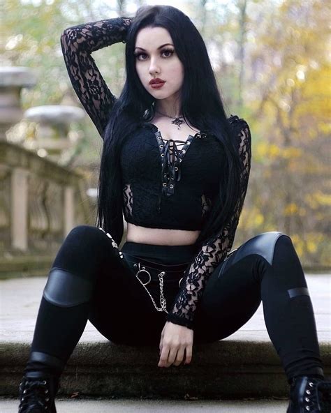 Babe in long leather boots is fucking in. . Goths porn